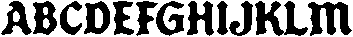 Forge Garage Blackletter Regular otf (900) Font UPPERCASE
