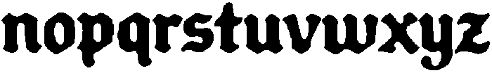 Forge Garage Blackletter Regular otf (900) Font LOWERCASE