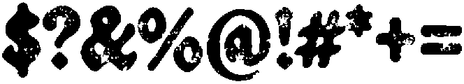 Forge Garage Blackletter Textured otf (900) Font OTHER CHARS