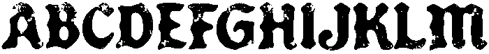 Forge Garage Blackletter Textured otf (900) Font UPPERCASE