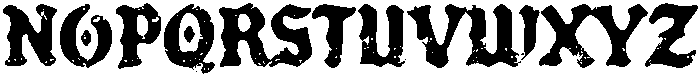 Forge Garage Blackletter Textured otf (900) Font UPPERCASE