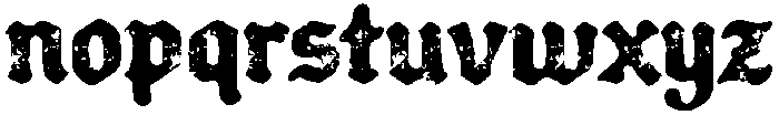 Forge Garage Blackletter Textured otf (900) Font LOWERCASE