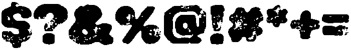 Forge Garage Sans Textured otf (400) Font OTHER CHARS