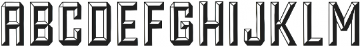 Forged Bevel otf (400) Font LOWERCASE