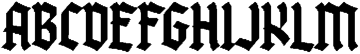 Forgore Regular otf (400) Font UPPERCASE