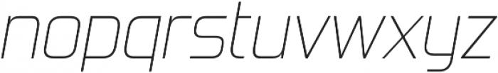 Forgotten Futurist ExtraLight Italic otf (200) Font LOWERCASE