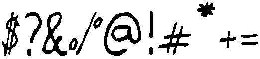 ForgottenLetter Regular otf (400) Font OTHER CHARS