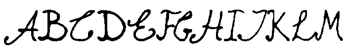 ForgottenLetter Regular otf (400) Font UPPERCASE