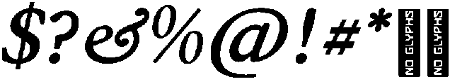 Forint Bold Italic otf (700) Font OTHER CHARS