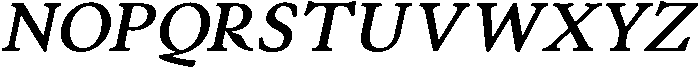 Forint Bold Italic otf (700) Font UPPERCASE