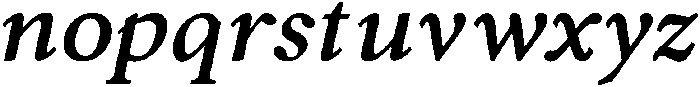 Forint Bold Italic otf (700) Font LOWERCASE