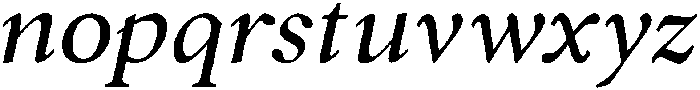 Forint Medium Italic otf (500) Font LOWERCASE