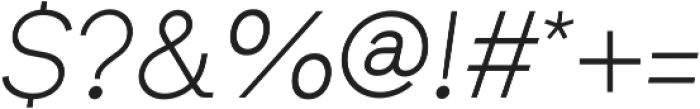 Formatif Std Light Italic otf (300) Font OTHER CHARS