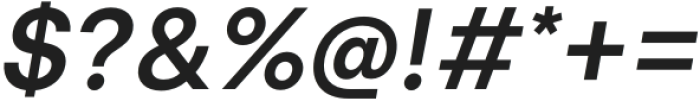 Formative Semi-Bold Italic otf (600) Font OTHER CHARS