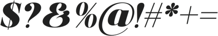 Fornest Italic otf (400) Font OTHER CHARS