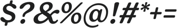 Forrest Medium Italic otf (500) Font OTHER CHARS