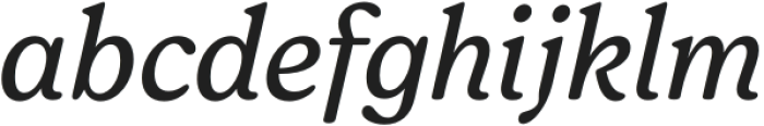 Forrest Regular Italic otf (400) Font LOWERCASE