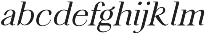 Fortela Typeface Italic otf (400) Font LOWERCASE