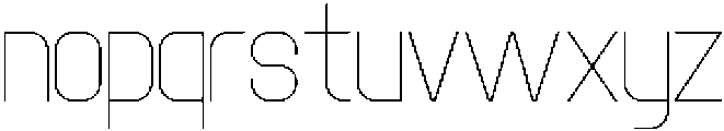 Forten Display Thin otf (100) Font LOWERCASE