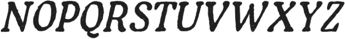 Fortnight Italic otf (400) Font UPPERCASE