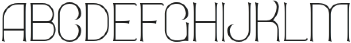 FortuneVariable Thin otf (100) Font LOWERCASE