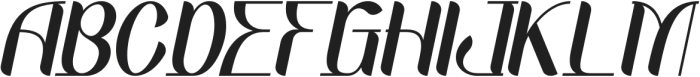 Fortunish Italic otf (400) Font UPPERCASE