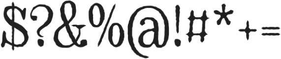 Forward Serif Upright Regular otf (400) Font OTHER CHARS