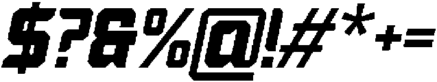 Forzon Italic otf (400) Font OTHER CHARS