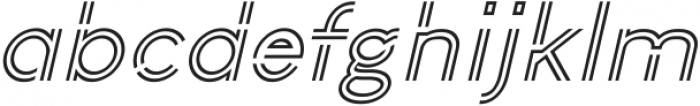 Fosfor Line Italic otf (400) Font LOWERCASE