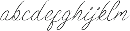 Fothem Italic otf (400) Font LOWERCASE