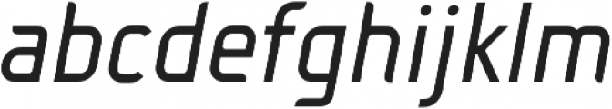 Fou Regular Italic otf (400) Font LOWERCASE