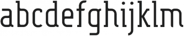 FouSerifCN Light otf (300) Font LOWERCASE