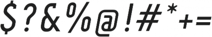 FouSerifCN Regular Italic otf (400) Font OTHER CHARS