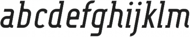 FouSerifCN Regular Italic otf (400) Font LOWERCASE