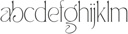 Fountainhead ExtraLight otf (200) Font LOWERCASE