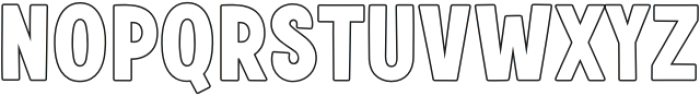 Fox Bighug Outline otf (400) Font UPPERCASE