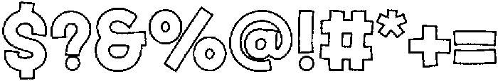 Fox Birdie Outline otf (400) Font OTHER CHARS