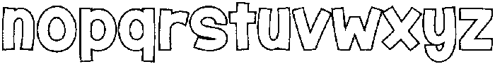 Fox Birdie Outline otf (400) Font LOWERCASE