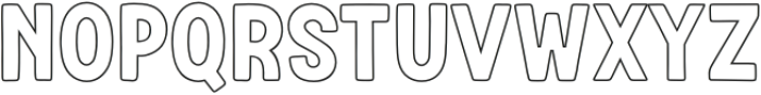 Fox Bison Outline otf (400) Font UPPERCASE