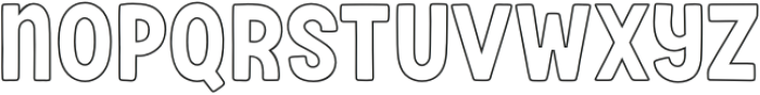 Fox Bison Outline otf (400) Font LOWERCASE