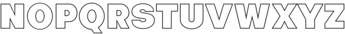 Fox Blimpo Outline otf (400) Font UPPERCASE
