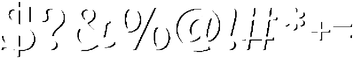 Fox Bravion Shadow otf (400) Font OTHER CHARS