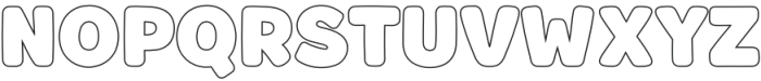 Fox Chunky Outline otf (400) Font UPPERCASE