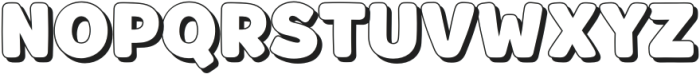 Fox Chunky Shadow otf (400) Font UPPERCASE
