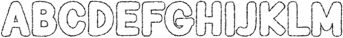 Fox Diego Distort Outline otf (400) Font UPPERCASE