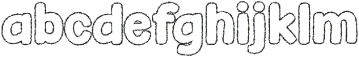 Fox Diego Distort Outline otf (400) Font LOWERCASE