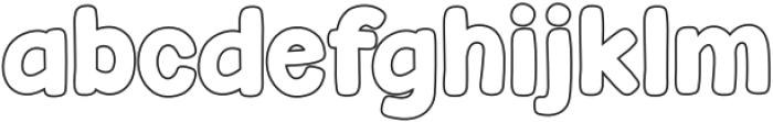 Fox Diego Outline otf (400) Font LOWERCASE