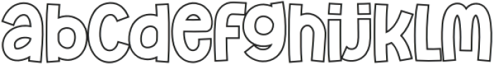 Fox Dolphin Outline otf (400) Font LOWERCASE