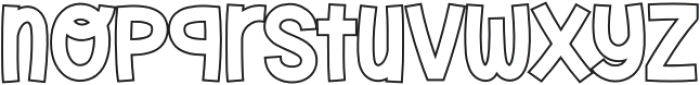 Fox Dolphin Outline otf (400) Font LOWERCASE