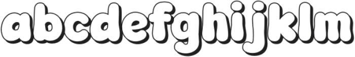 Fox Fluffy Shadow otf (400) Font LOWERCASE